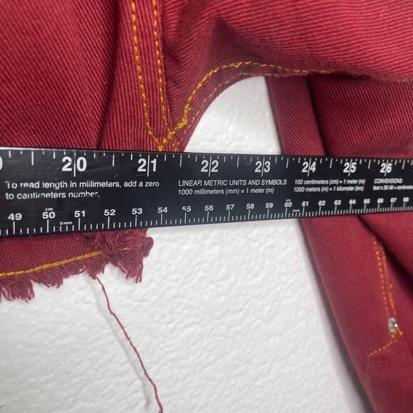 BDG Urban Outfitters Womens Red Jacket Size Small Denim Long Sleeve Button Front - Picture 5 of 13